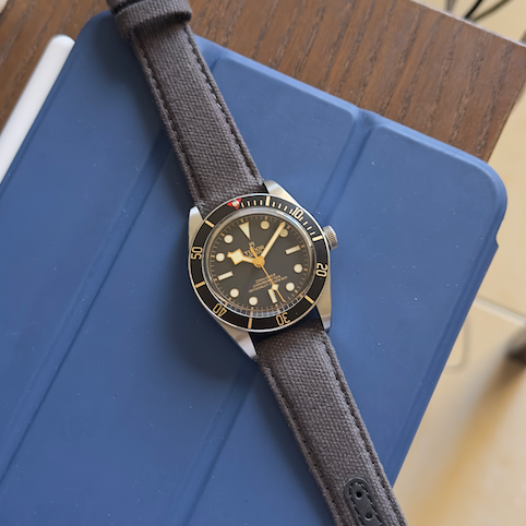 Grey Fabric Strap