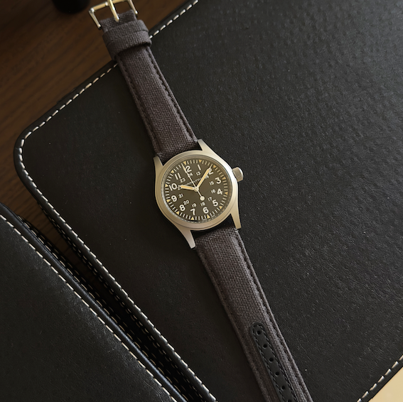 Grey Fabric Strap